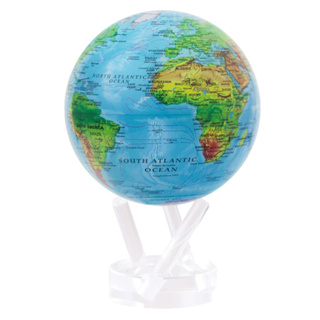 MOVA光能地球儀🌏地形洋流地圖Relief Map Blue 居家擺設．精緻送禮．轉運．紀念日．母親節．自轉地球儀