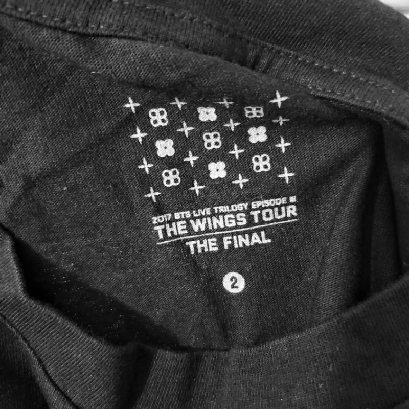 BTS 正版 官方週邊 THE WINGS TOUR THE FINAL  長袖上衣 尺寸2