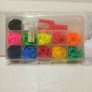 全新 現貨 彩虹編織皮筋編織機套裝 DIY 手工製作 兒童 益智 玩具 彩色 橡皮筋 手鏈 可編織髮繩 少女可愛