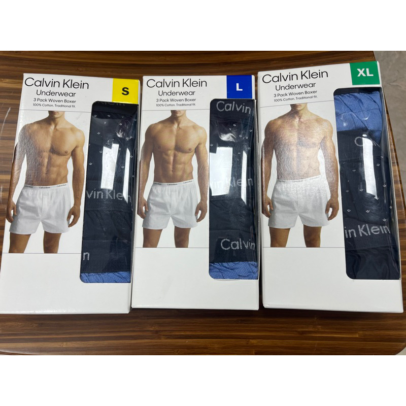 💗七小福💓 CALVIN KLEIN 男純棉平口褲3入 （502287 ）