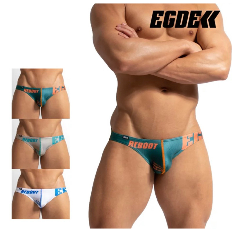 日本EGDE競泳型超低腰（M號），REBOOT RE系列三角內褲/現貨在台，免等待。日本製（藍綠色/M號）