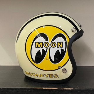 Gallop Mooneyes 2021 台灣限定 復古騎士帽 內襯 3/4罩 半罩 安全帽 復古帽 附雲端發票