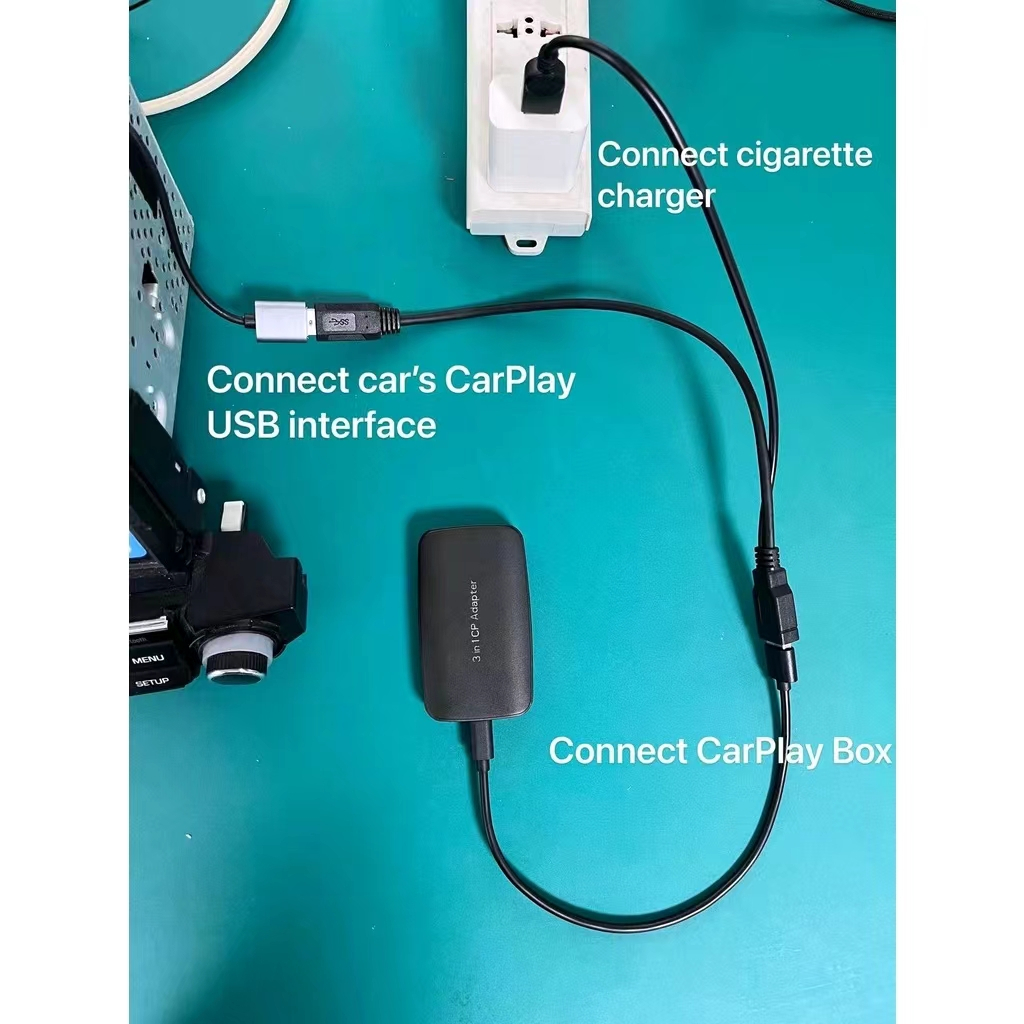 carplay y型綫 汽車車機供電不足 一插即可使用