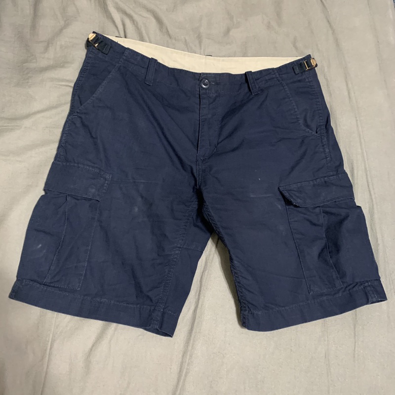 [W32] CARHARTT WIP 深藍 口袋 機能 工作短褲 抗撕裂 二手