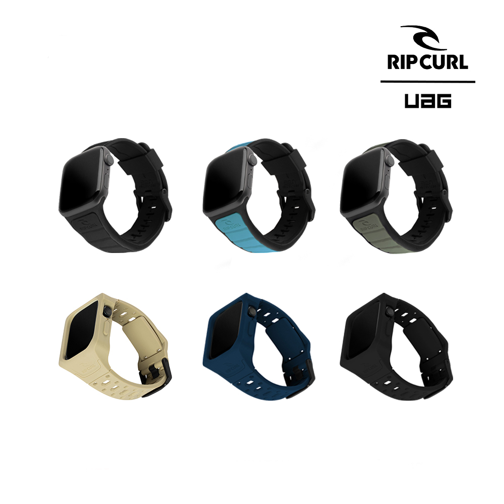 UAG ✖️ RIP CURL Apple Watch 矽膠 錶殼 雙色 手錶 運動 錶帶 42 44 45 49mm