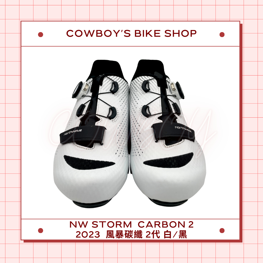 NW 2023 風暴碳纖2代卡鞋 (Storm carbon 2) 白/黑