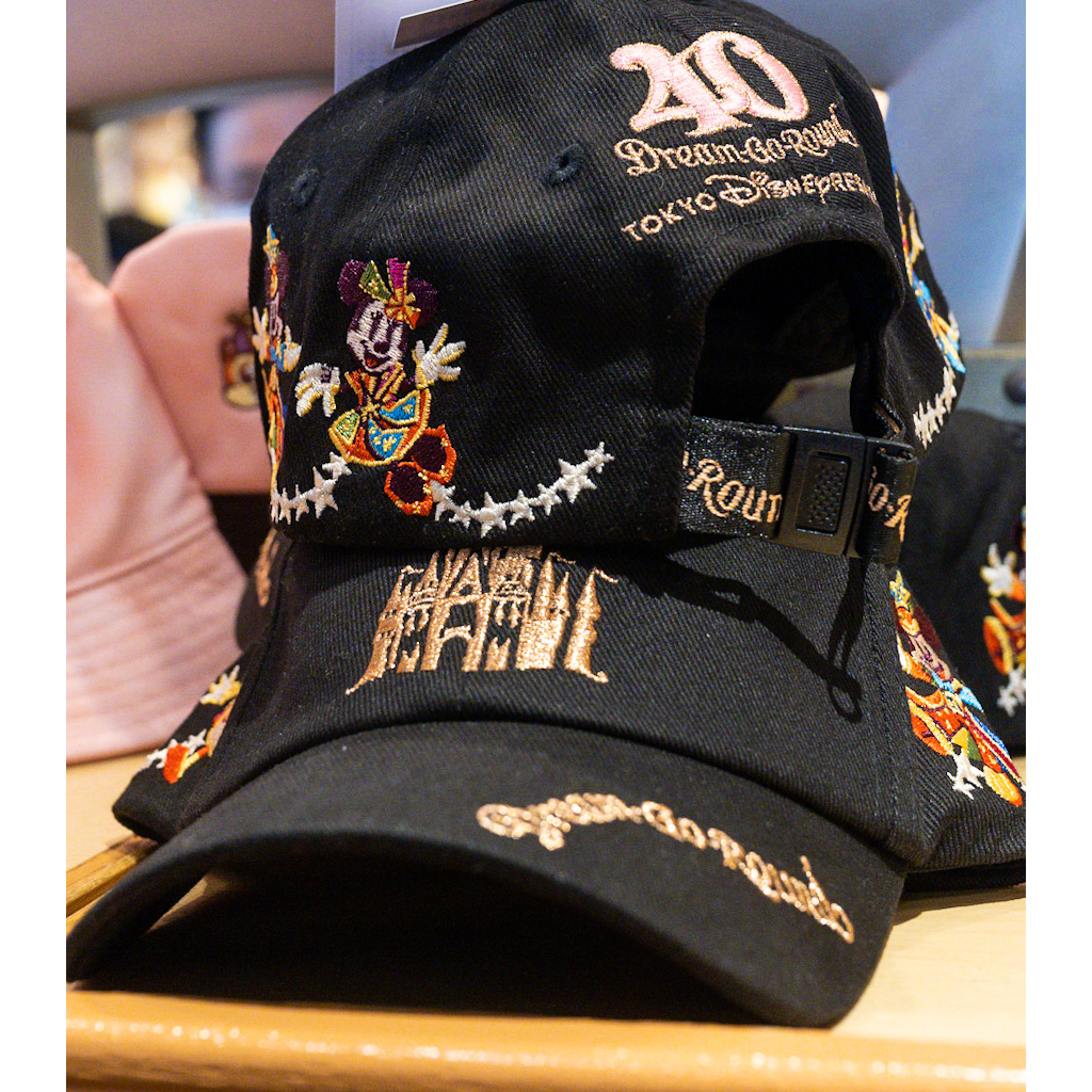 東京迪士尼樂園40週年限定 鴨舌帽 刺繡鴨舌帽 日本迪士尼40周年限定系列商品