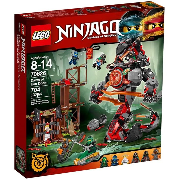 ［想樂］全新 樂高 LEGO 70626 忍者 Ninjago 綠忍者 勞挨德 藍忍者 阿光 Dawn of Iron Doom (盒損)