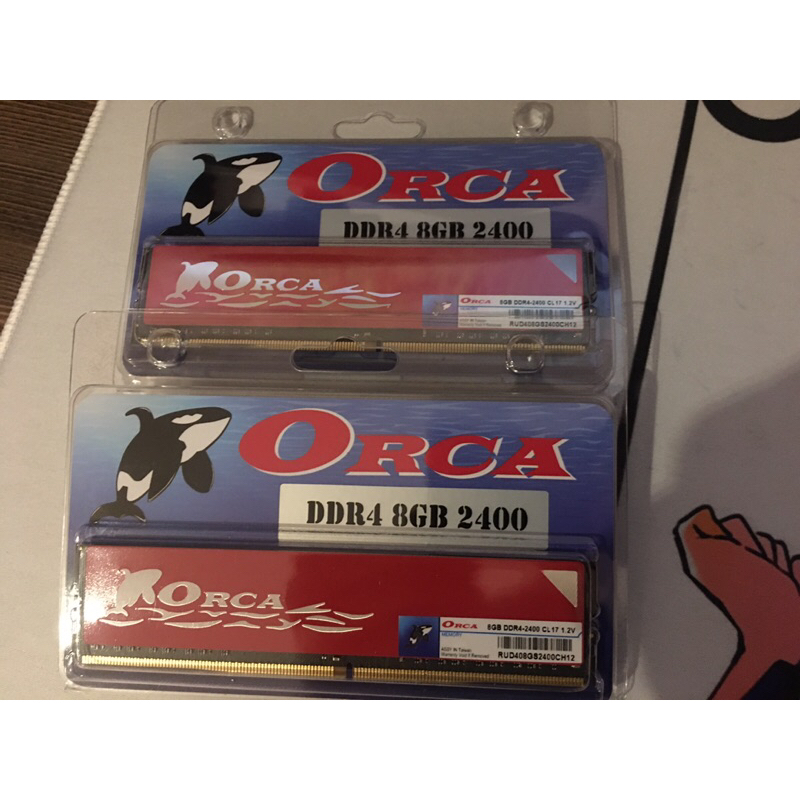 ORC 威力鯨 DDR4 8G 2400 桌上記憶體 2片一起賣
