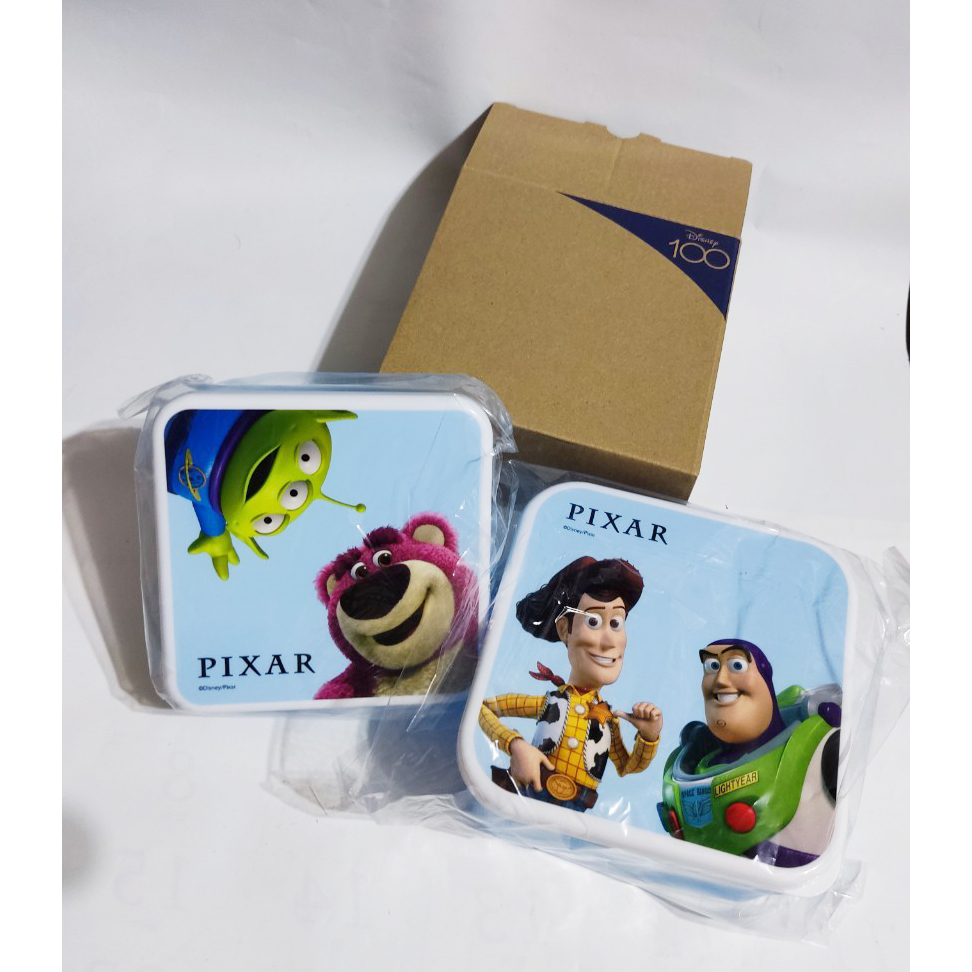 收納盒便當盒塑膠盒餐具系列 7-11 福袋商品  迪士尼100周年 玩具總動員 餐盒二入 保鮮盒