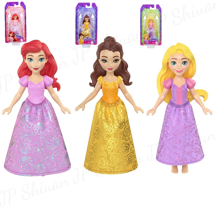 🌟現貨🌟日本 Disney 迪士尼 經典迷你公主系列 小美人魚 艾莉兒 美女與野獸 貝兒 長髮公主 樂佩 卡通 娃娃公仔