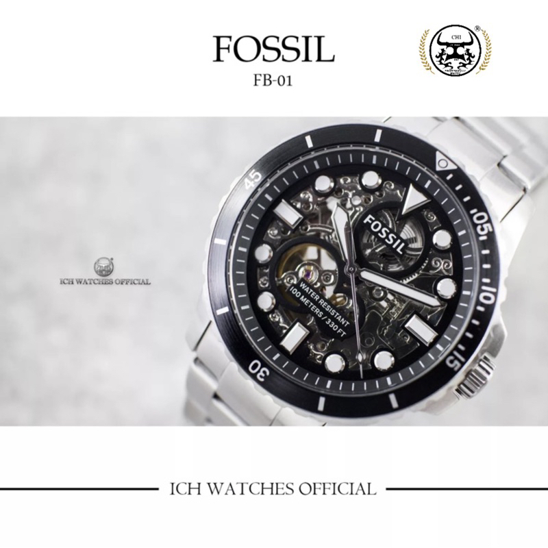 原裝進口美國FOSSIL FB-01 Automatic系列機械錶-男錶女錶手錶父親節禮物情人節禮物me3190