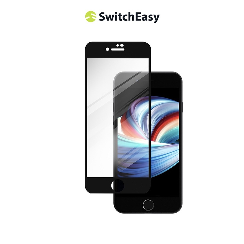 SwitchEasy 魚骨牌  iPhone SE/8/7 滿版9H鋼化玻璃保護貼 Glass Pro