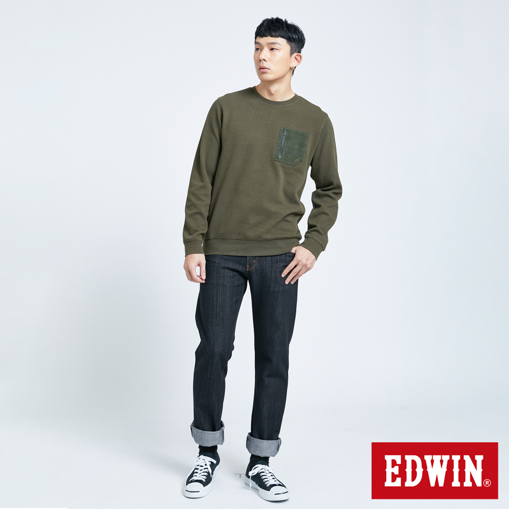 EDWIN 503 重磅五袋直筒牛仔長褲(黑色)-男款