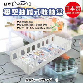 日本【YAMADA】簍空抽屜式收納盒