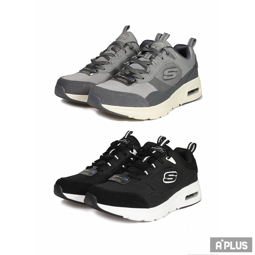 SKECHERS 男 慢跑鞋 SKECH-AIR COURT 黑灰 -232646BKW 232646GRY