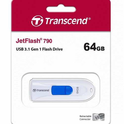TRANSCEND創見 64G 64GB 隨身碟 JetFlash790 USB 3.1 TS64GJF790W
