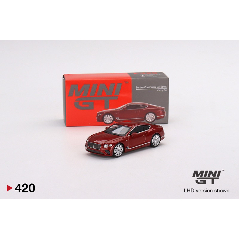 &lt;阿爾法&gt;MINI GT No.420 Bentley Continental GT Speed Candy Red