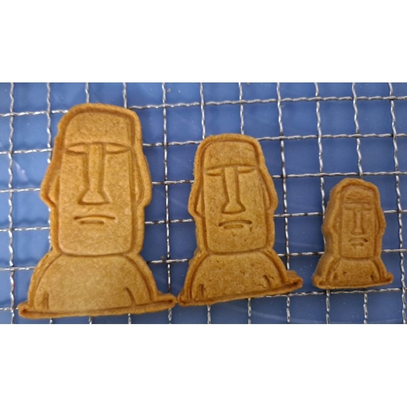 moai復活島石像造型壓模餅乾