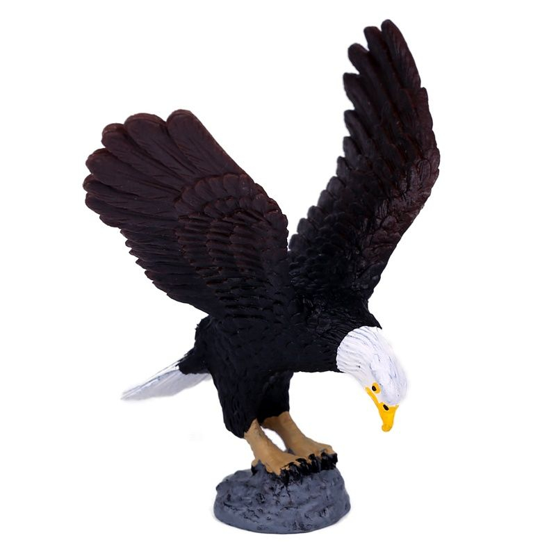 驅鳥神器 仿真老鷹模型 軟塑膠飛鳥猛禽大雕動物   裝飾道具