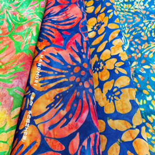 手作森林 蝦皮限定 日本製 棉布 蠟染布 夏威夷風 繽紛 日本布料 進口布料 日本布