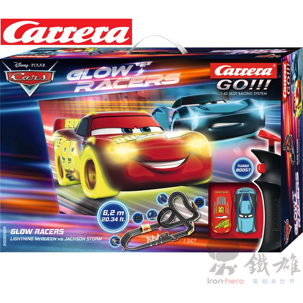 Carrera GO!!! 20062559 Disney Cars - Glow Racers Set 電刷車套裝組