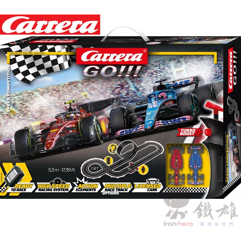 Carrera GO!!! 20062546 Speed Competition Set 電刷車套裝組