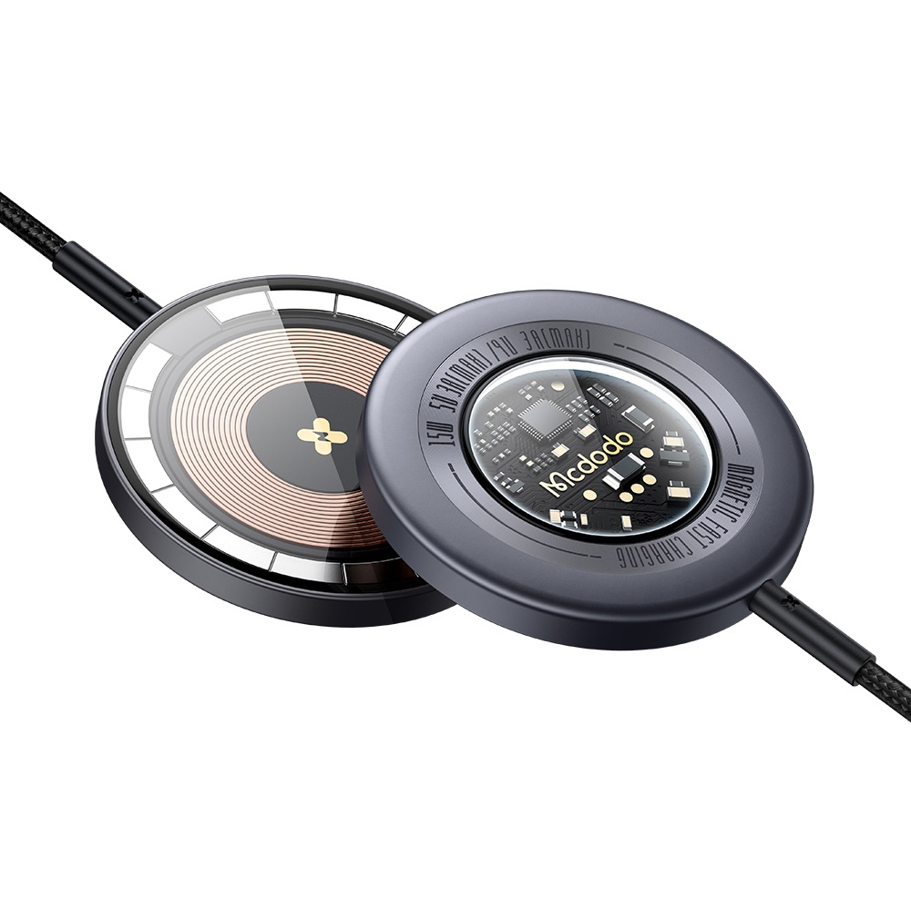 Mcdodo麥多多 透鏡系列 15W磁吸無線充電盤充電器 LED呼吸-CH-233(CHAR674)