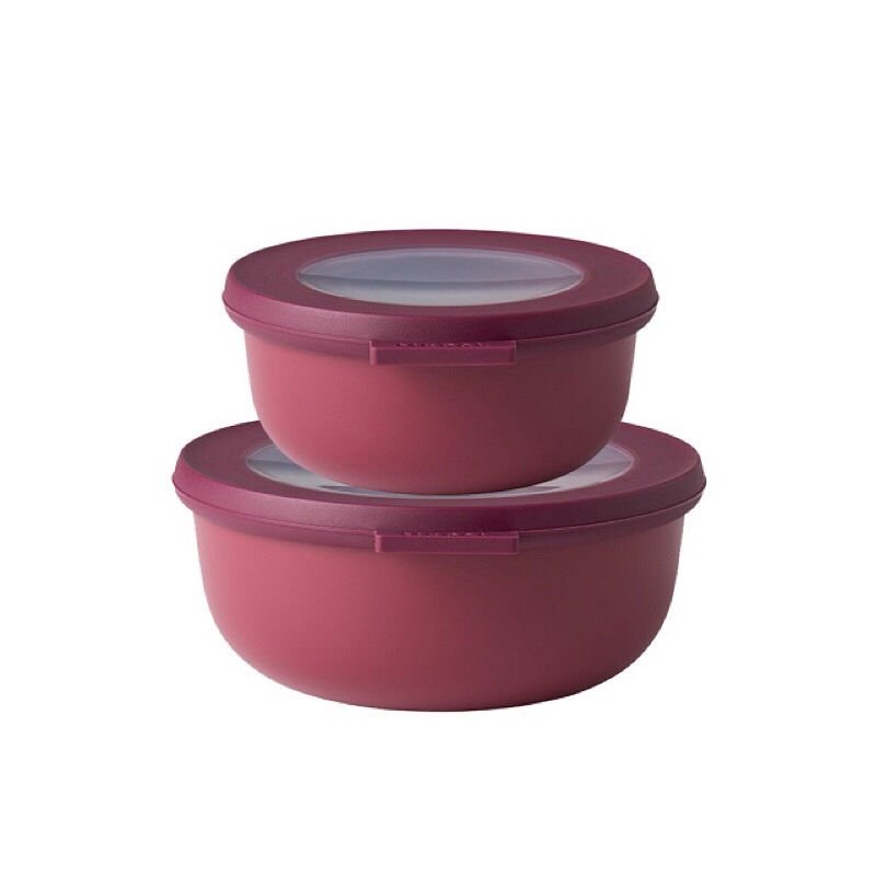 Mepal 圓形保鮮盒 荷蘭製 耐熱 無膠條 莓紅 餐盒 環保餐具 兒童餐具 保鮮碗 外出 碗