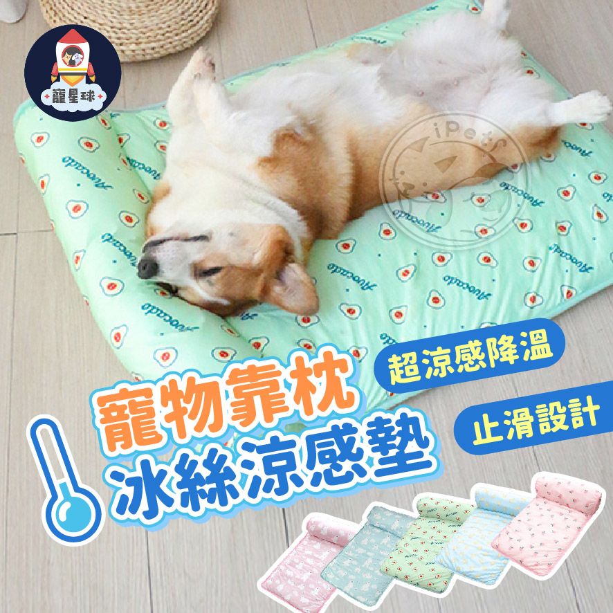 【寵星球】寵物靠枕冰絲涼感墊 寵物涼感墊 寵物睡墊 狗睡墊 狗狗涼墊 寵物床 寵物涼墊 貓床 寵物墊 寵物冰墊 貓睡墊