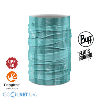 【BUFF】 Coolnet抗UV頭巾(水藍條紋) 抗UV 涼感頭巾|BFEB1NAL0553-F