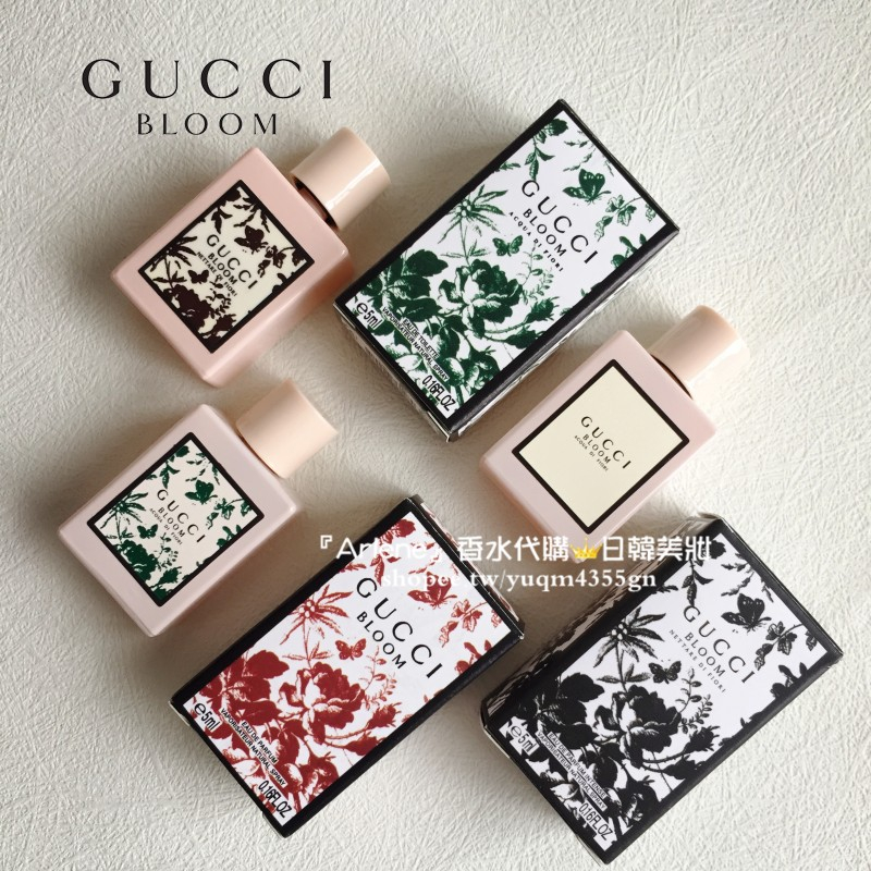 GUCCI BLOOM 花悅綻放 女性淡香精 / 繁花之水 / 花悅蜜意 淡香水/淡香精 5ml