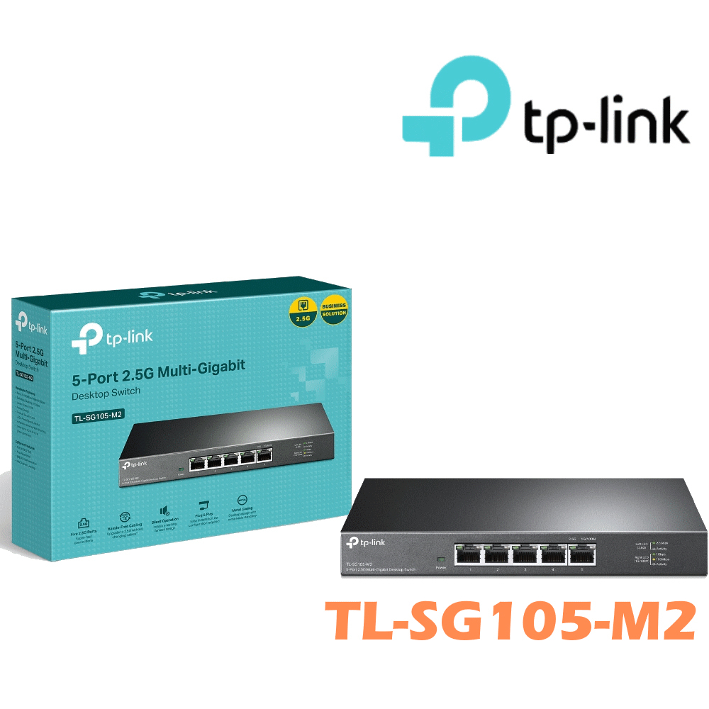 TP-Link TL-SG105-M2 5 埠 100Mbps/1Gbps/2.5G交換器 桌上型Gigabit交換器