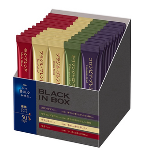 日本 AGF MAXIM 即溶咖啡 4種產地 華麗香醇 BLACK IN BOX 50入裝 無糖黑咖啡 哥倫比亞 摩卡
