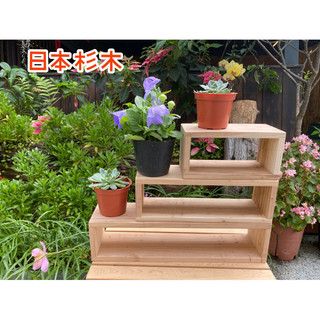 桌上型 口置型製物盒 日本杉木 多肉植物 公仔展示架 小藝品 小水晶 展示架 老師父手工製作