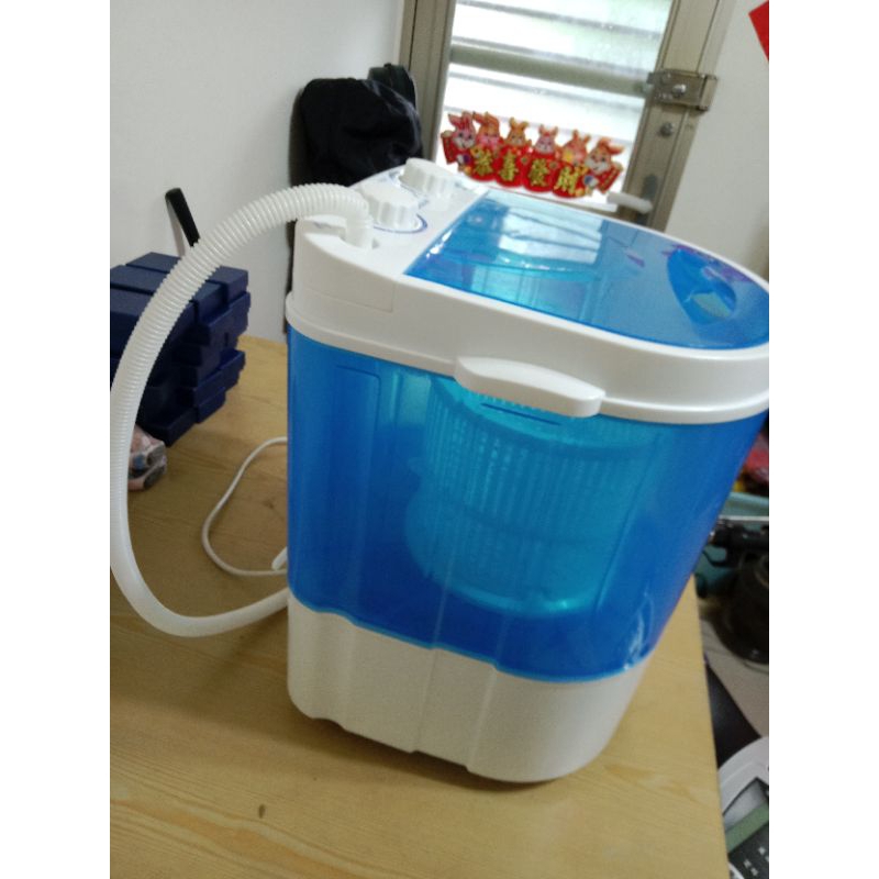 二手嬰兒洗衣機售價450元，狀況都正常，洗衣機功能洗衣脫水乾，電壓110V家用電
