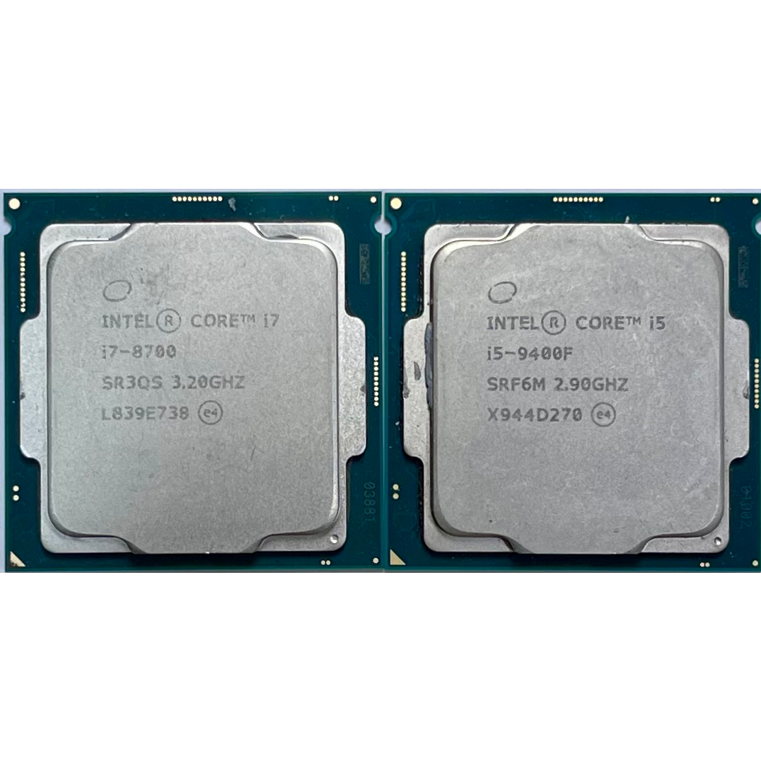 【優質二手良品】Intel 英特爾 i7-8700、i5-9400F(無內顯)  1151腳位 CPU 無風扇 正式版