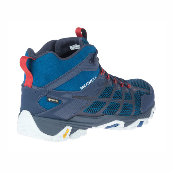 MERRELL 美國 男款 MOAB FST 2 GORE-TEX 登山鞋/藏藍深紅 ML500119
