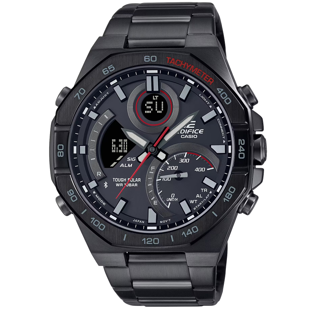 【聊聊甜甜價】CASIO EDIFICE 太陽能x藍牙連線 賽車風計時腕錶 ECB-950DC-1A