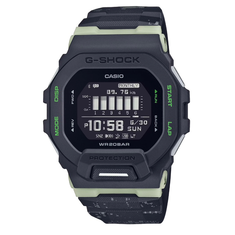 (快閃特價）全新台灣卡西歐公司貨G-SHOCK系列 潮流極限運動錶 GBD-200LM-1 夜明萊姆綠配色一年保固