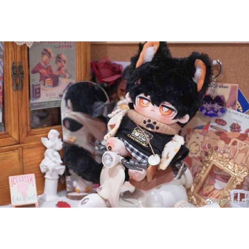 修貓Miumi 棉花娃娃、棉花娃（有骨有尾）無屬性 20cm