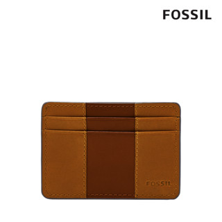 【FOSSIL 官方旗艦館】Everett 真皮證件卡夾-咖啡色ML4398210 (禮盒組附鐵盒)