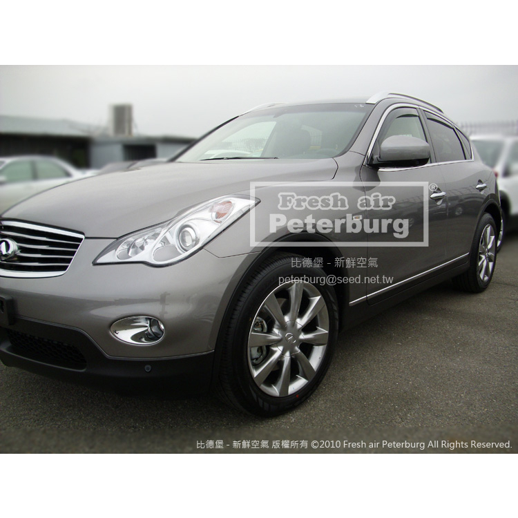 無限INFINITI EX35 2009年起【崁入式晴雨窗-標準款】比德堡 內崁 嵌入 內嵌