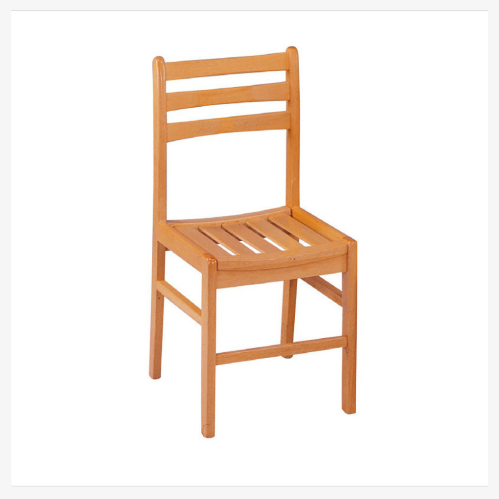【上丞家具】台中免運 377-1 三橫椅 餐椅 排骨板椅 紳士椅 木質餐椅 休閒椅 造型椅 洽談椅 原色餐椅