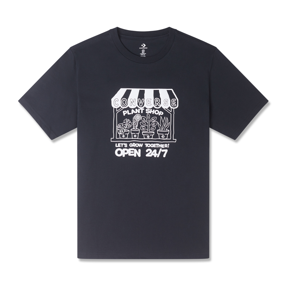 CONVERSE 短袖上衣 GROW TOGETHER PLANT SHOP TEE 男 10025851-A01 黑色