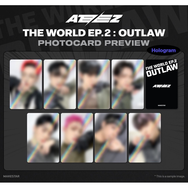 現貨💚Ms通路特典 ATEEZ - THE WORLD EP.2 : OUTLAW 迷你九輯 專輯