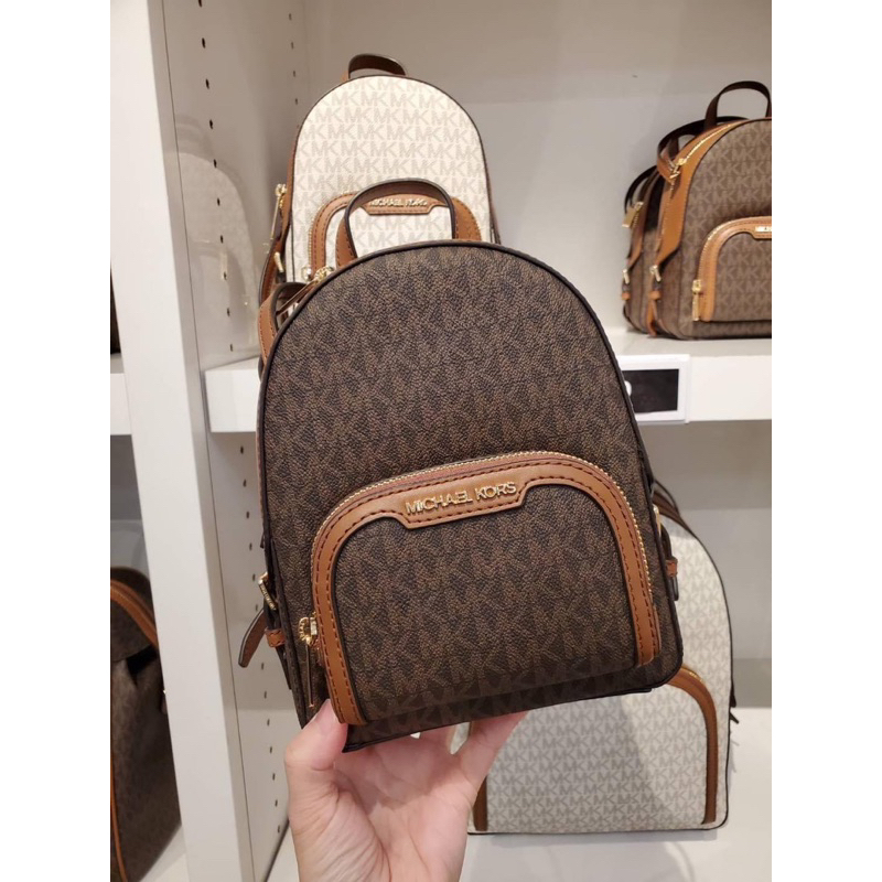 全新正品Michael Kors MK經典logo小後背包（咖色）