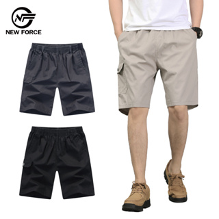 【NEW FORCE】棉質寬鬆舒適休閒工作短褲-3色可選