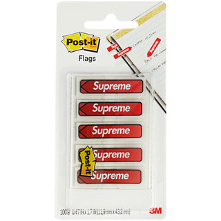 SUPREME 19FW Post-it Flags 便籤 書籤 貼紙 便利貼 隨手貼 一盒100入【SUP601】