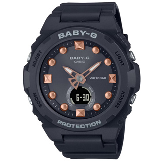 【CASIO】卡西歐 BABY-G 沙灘靈感 閃耀光彩雙顯腕錶 BGA-320-1A 台灣卡西歐保固一年